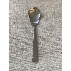 Pfaltzgraff PASSAGE Stainless Flatware Glossy Silverware SHELL SUGAR SPOON #297